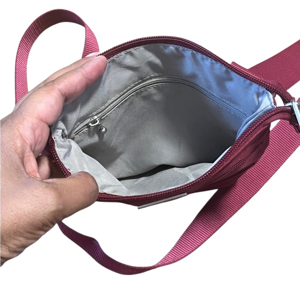 Baggallini Wine Red Crossbody Bag 8 1/2” x 8 1/2 “ - Picture 3 of 8
